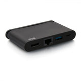 C2G USB C Dock with HDMI, USB, Ethernet, USB C & Power Delivery up to 100W
